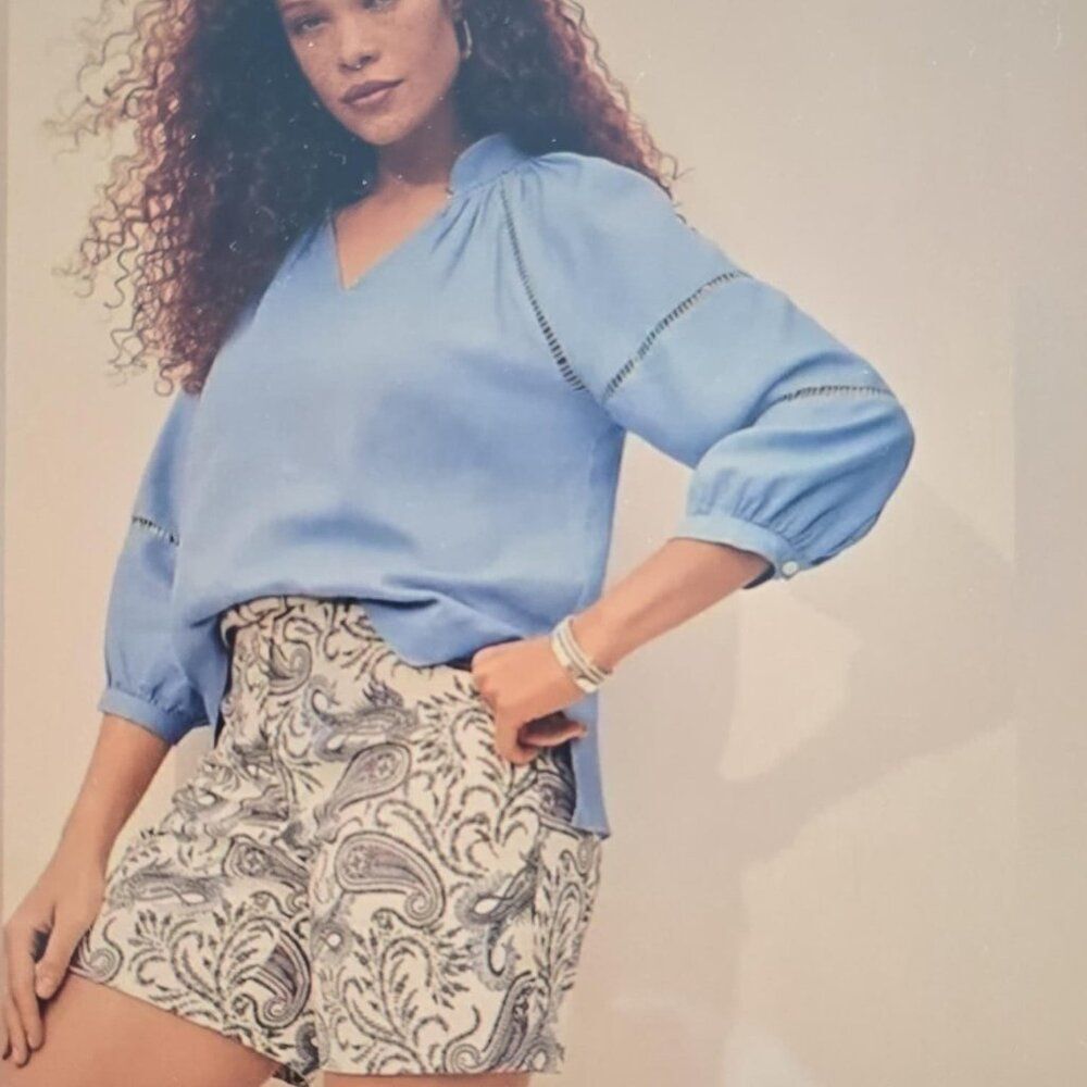 LOFT Riviera Shorts in‎ Paisley - Size 12 - NWT
